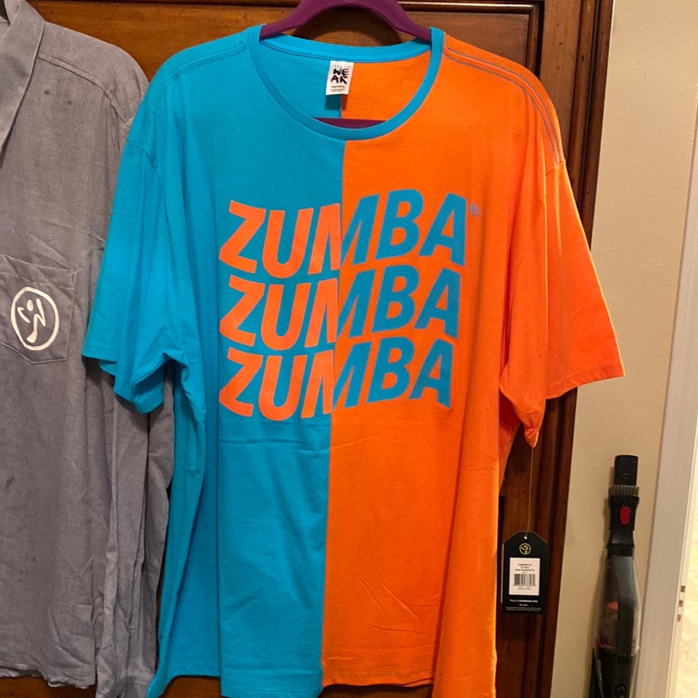 Zumba Color Blocked Tee Size Large
